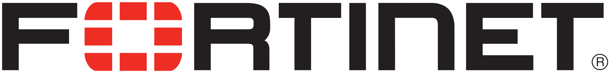 Fortinet wordmark with its red checker mark